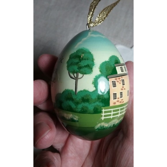 Vintage Hancock Shaker Village Hand Painted Egg Ornament Russian Classics - Picture 3 of 12